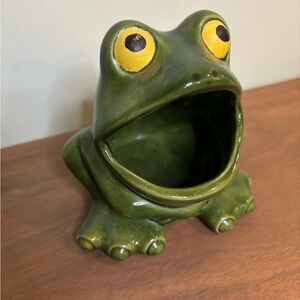 1974 Ceramic Frog Sponge Holder